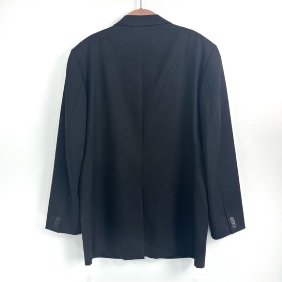 Versace Classic Black Wool Blazer Size 52 - Picture 2 of 15